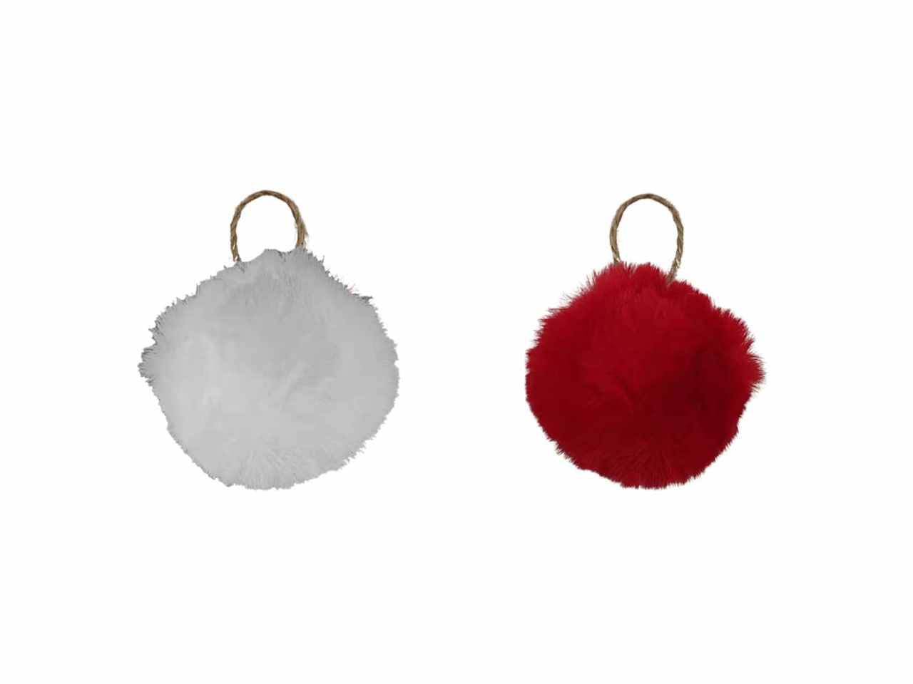 Palla pelo da appendere d.9cm 2ass.