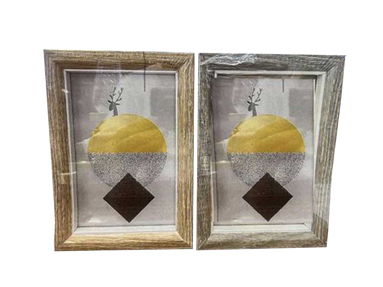 Cornice in legno 2 colori interno 20x25