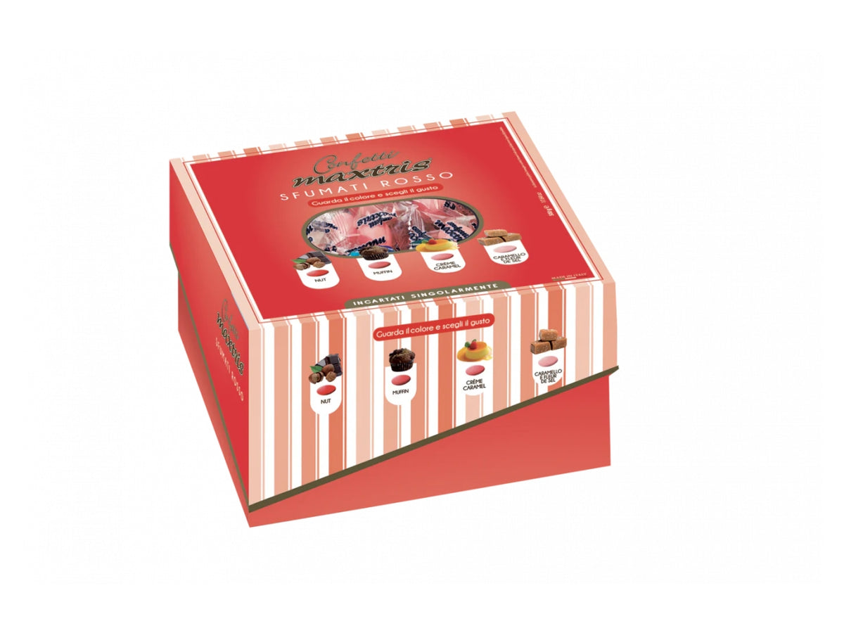 Confetti Maxtris Dolce Laurea Rosso ricoperti di cioccolato in gusti assortiti per bomboniere - 500gr