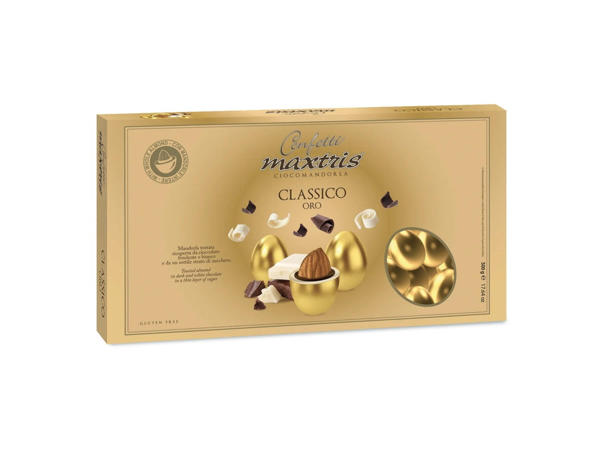 Confetti Maxtris Dorati Classico per 50Â° anniversario di matrimonio - 500gr