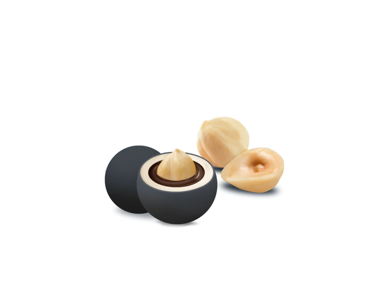 Confetti Maxtris Nuance Black nei vari gusti di cioccolato per bomboniere - Les Noisettes - 1kg