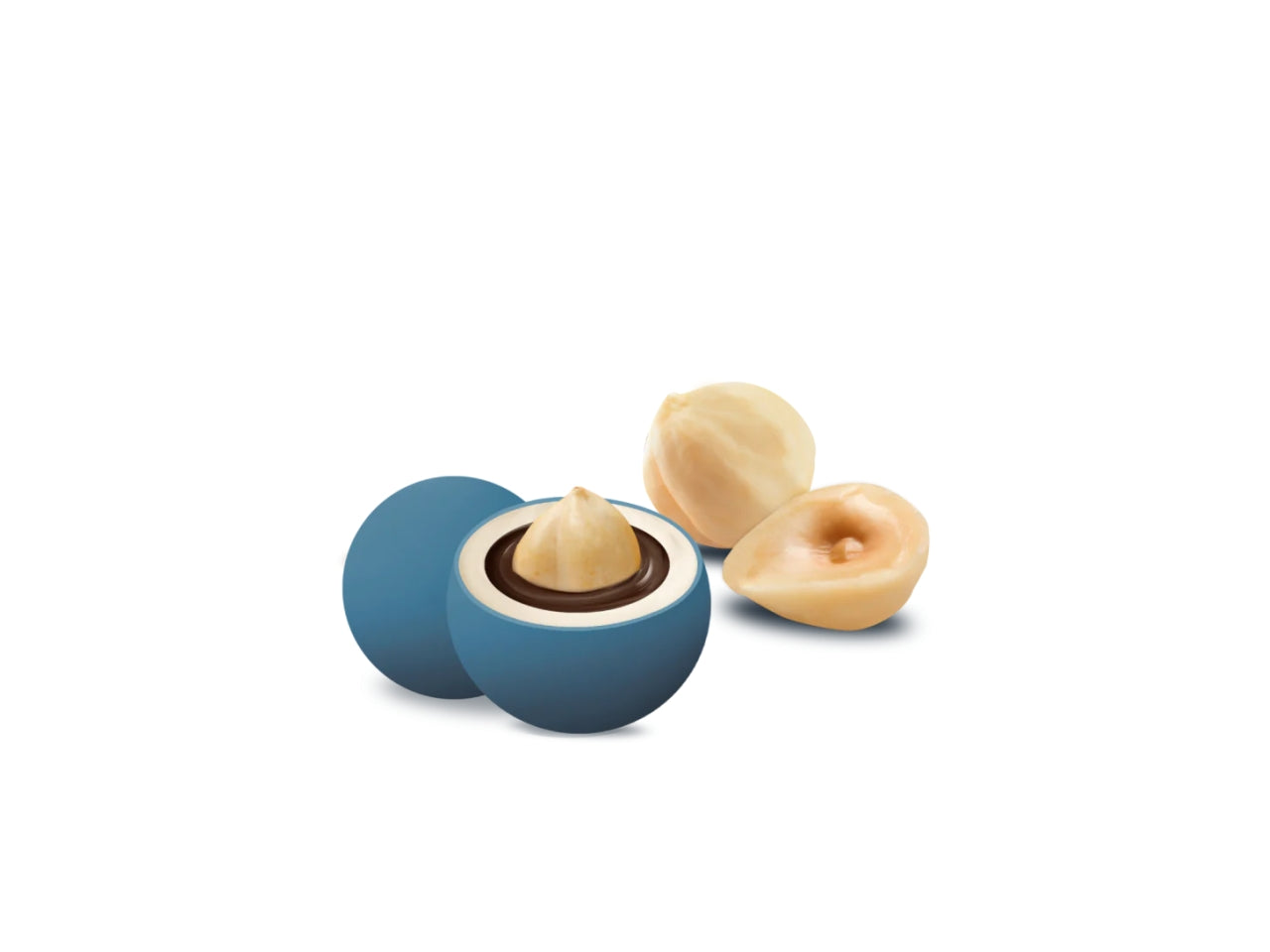 Confetti Maxtris Nuance Blue in gusti assortiti per bomboniere - Les Noisettes - 1kg