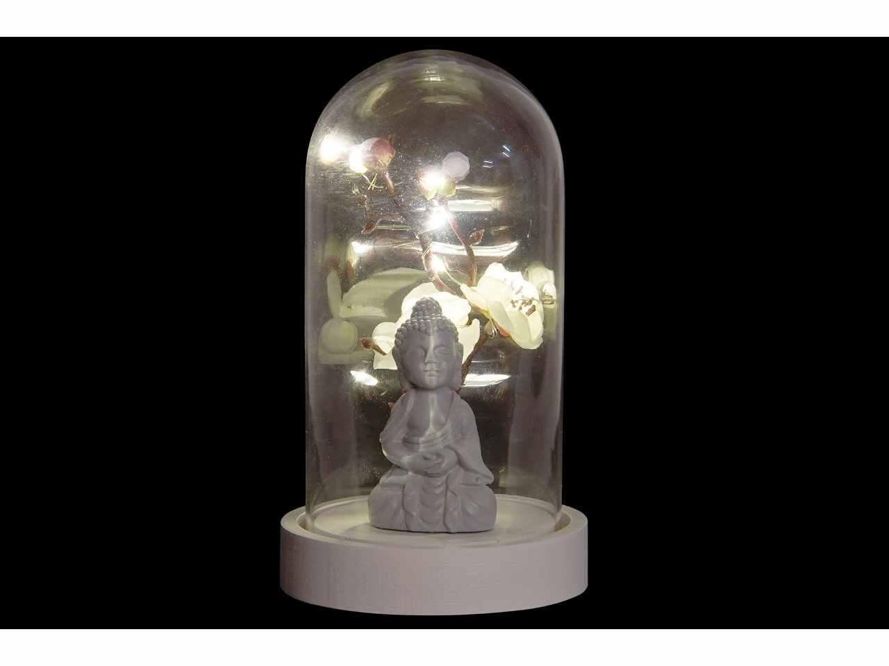 Dec.buddha led 9,5x9,5x16cm dh-182858