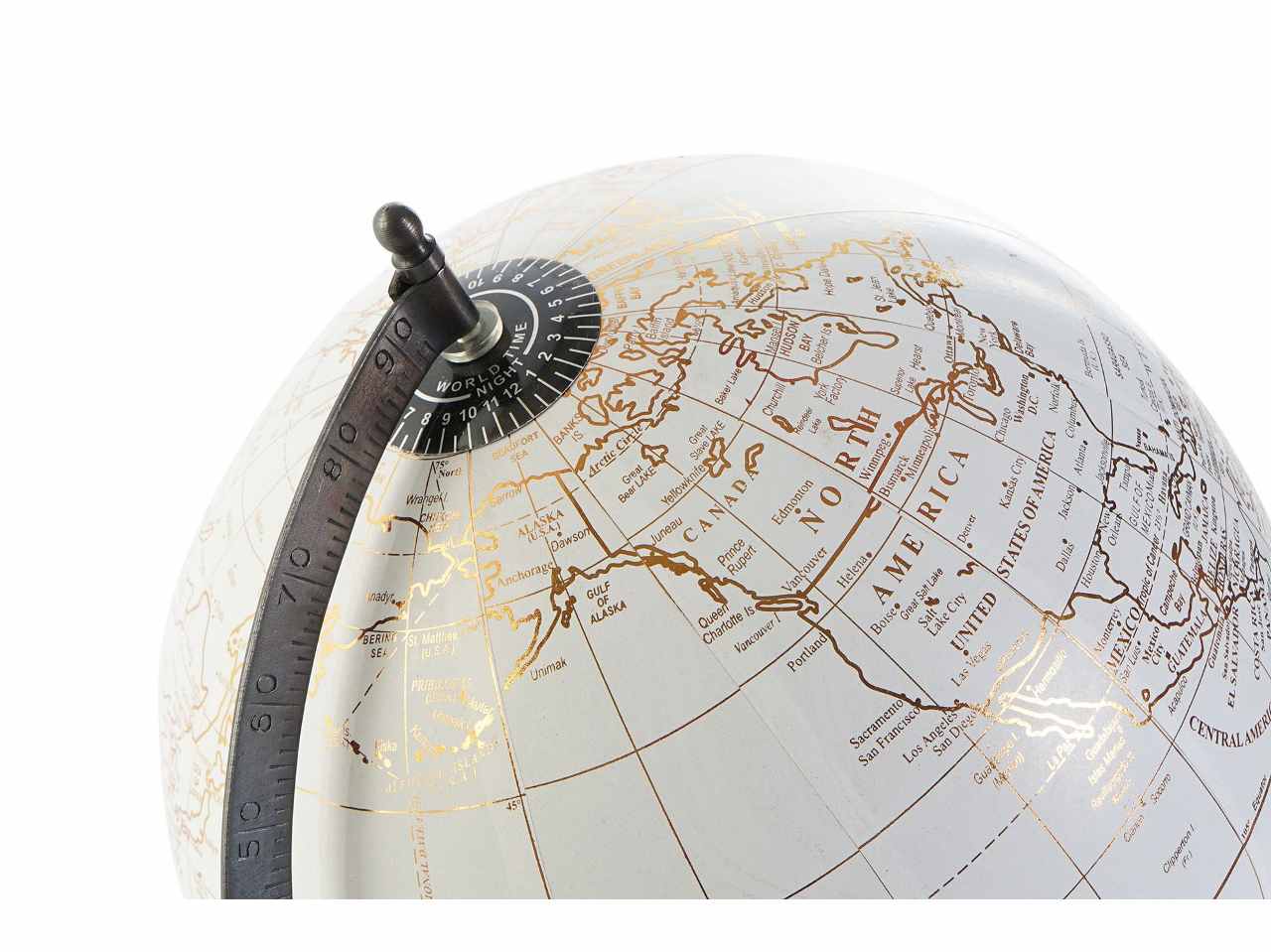 Mappamondo metallo 28x25x33 dh-185430