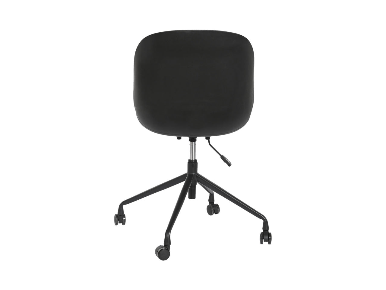 Sedia in plastica e metallo misura 47,5x57,5x83cm con ruote