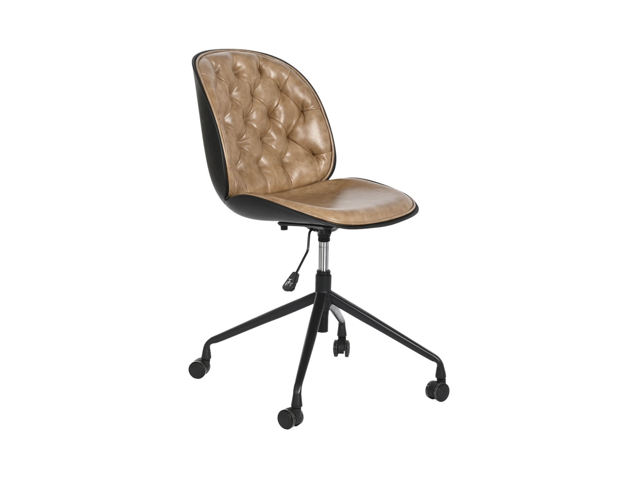 Sedia in plastica e metallo misura 47,5x57,5x83cm con ruote
