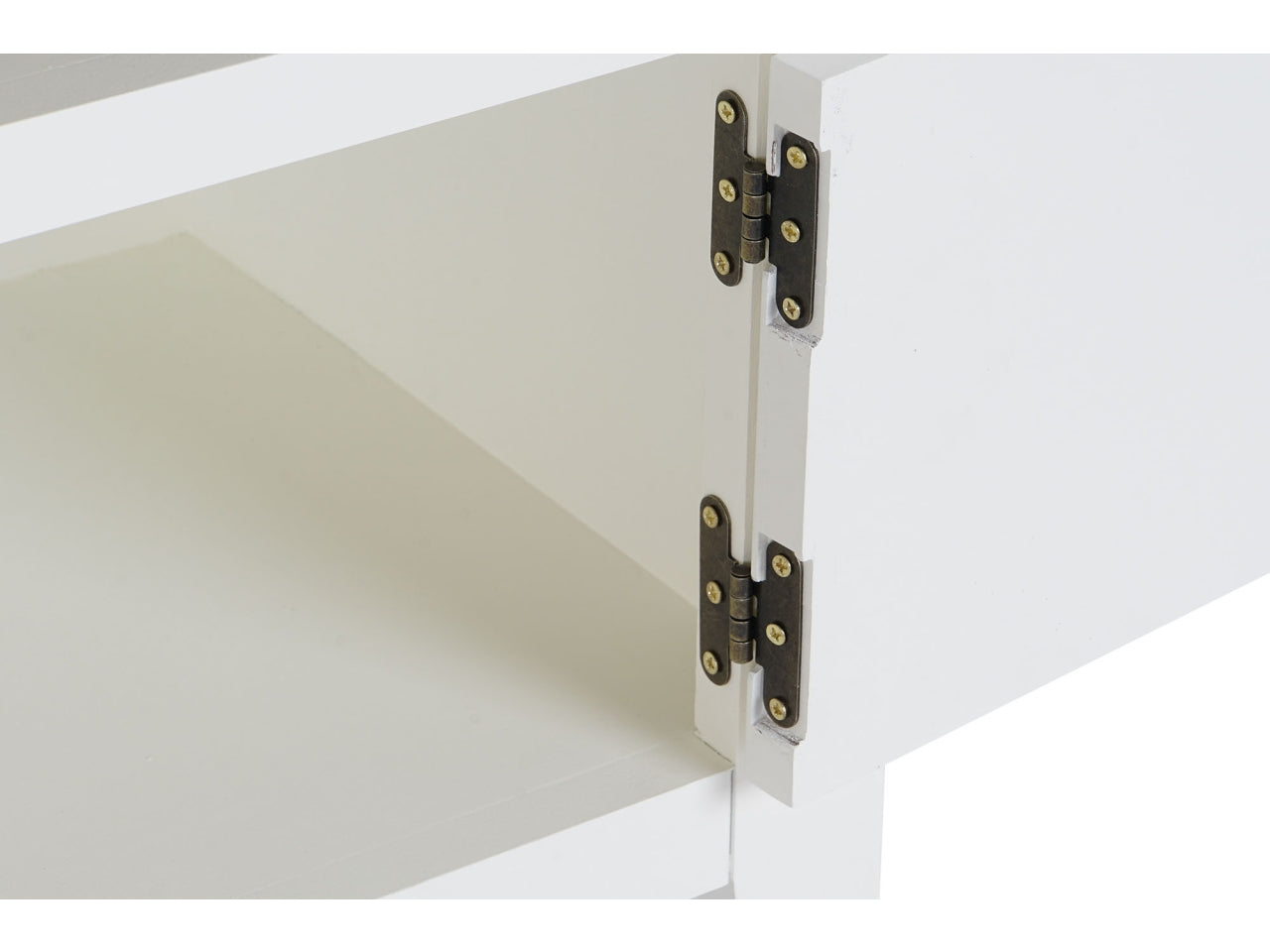 Mobile porta tv in paulownia misura 134,5x35x55cm con 2 cassetti colore beige
