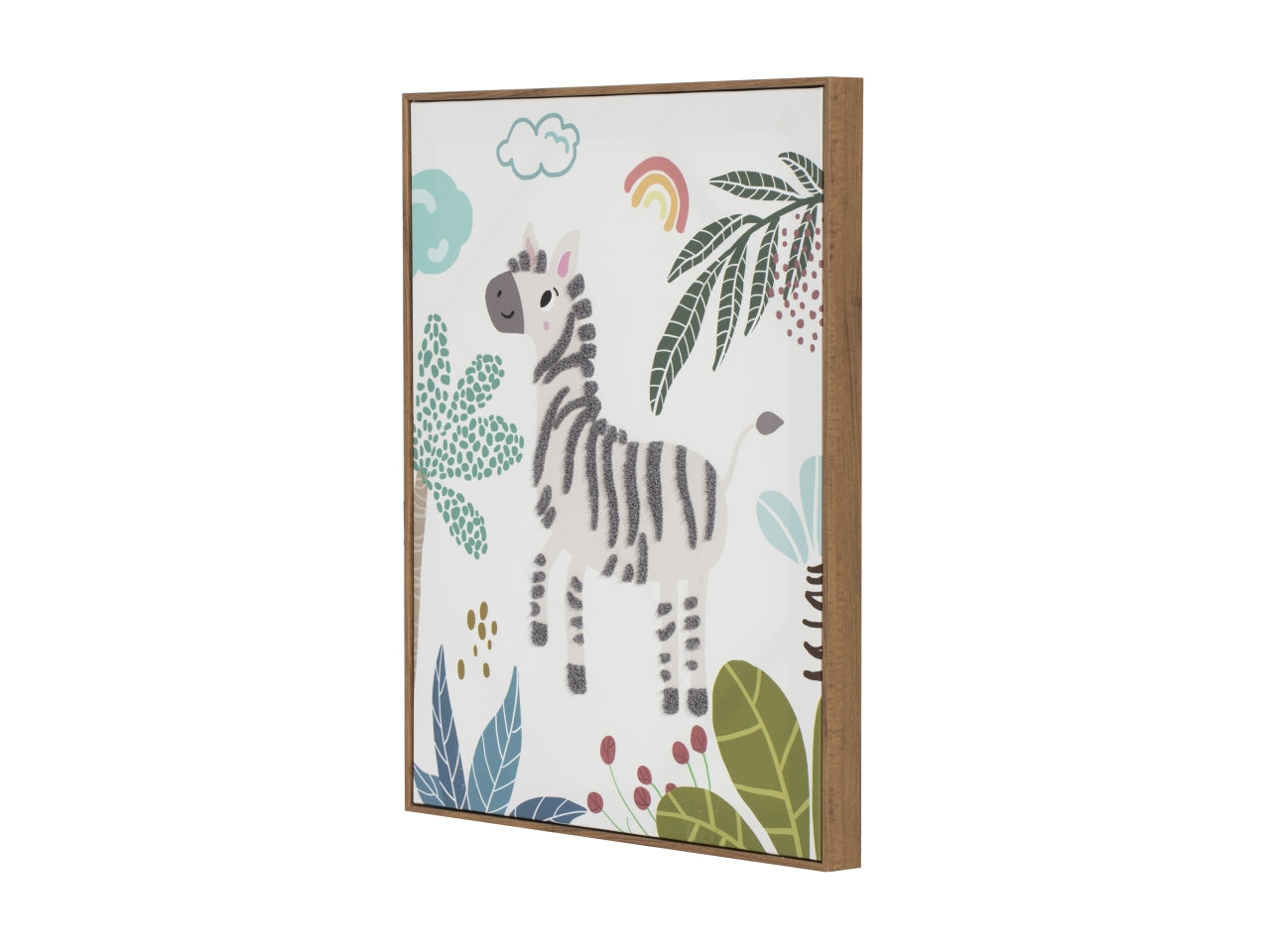 Quadro in tela e poliestere misura 40x3x50cm sollievo in 3 modelli assortiti