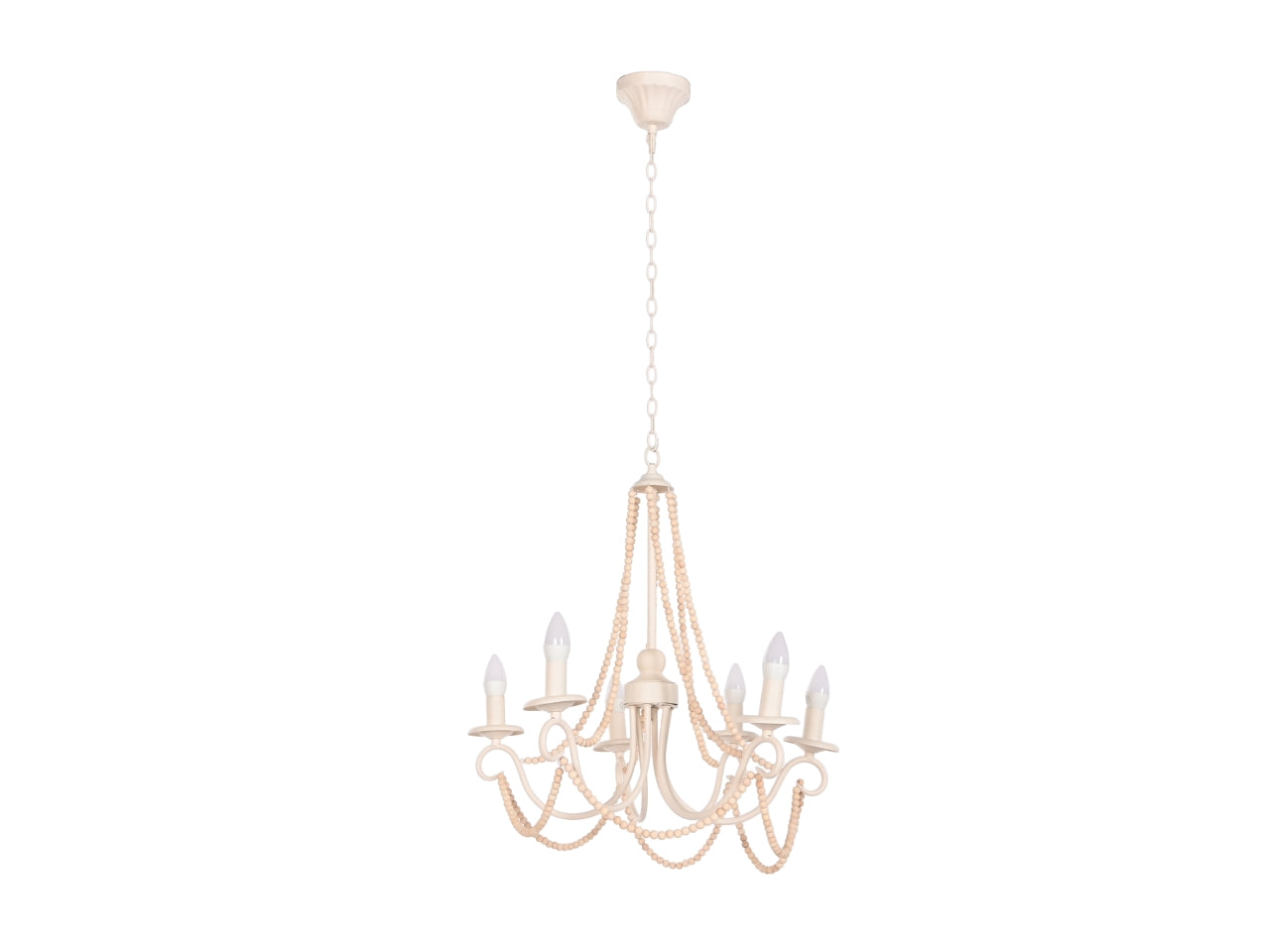 Lampadario da soffitto in legno e metallo misura 60x53x55cm