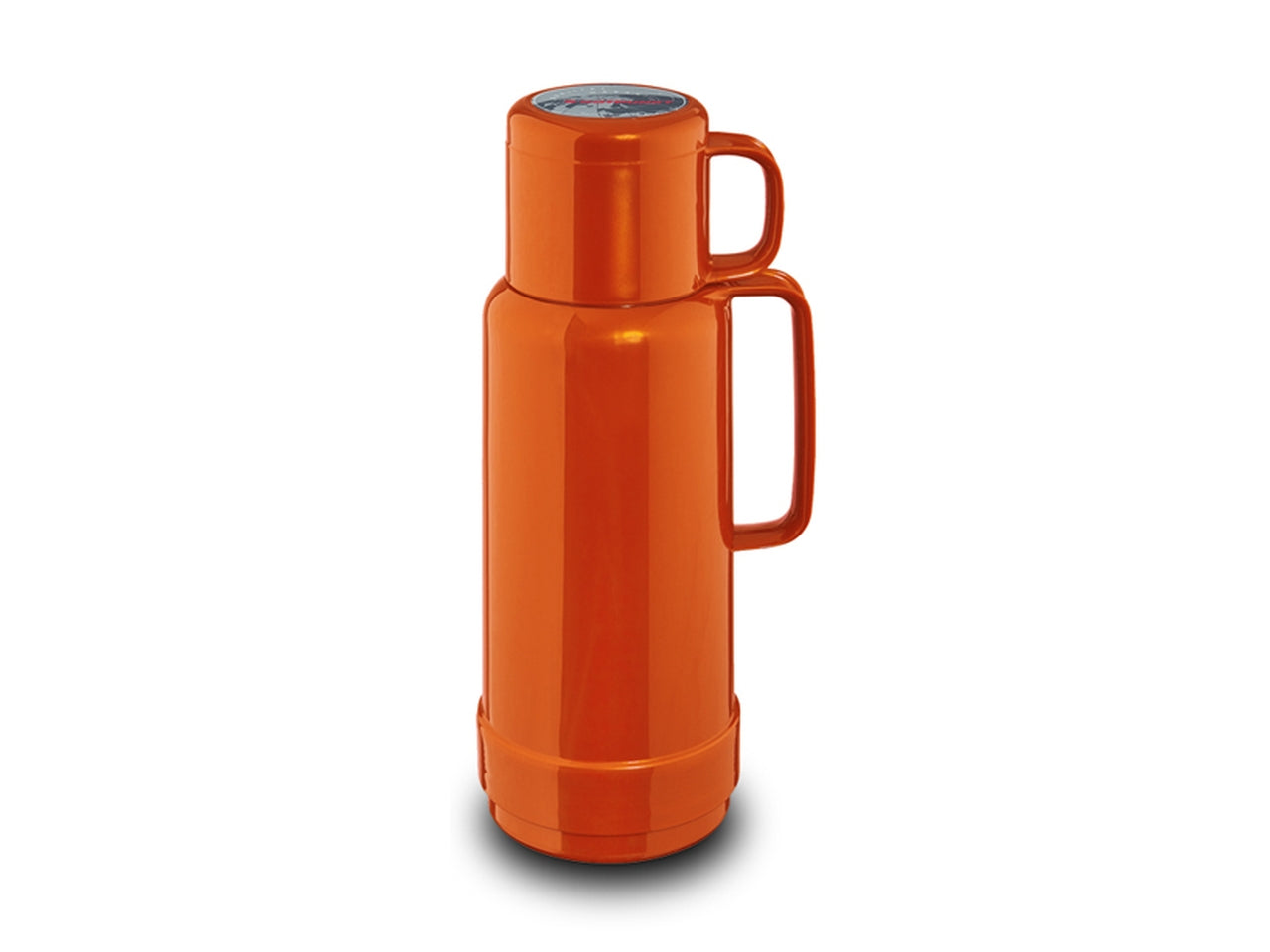 Bottiglia termica 1 lt shiny fox arancione con tazza per bevande calde e fredde - Rotpunkt