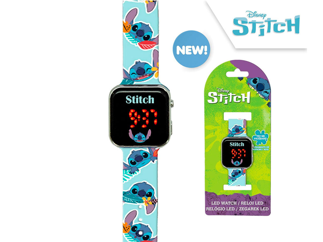 Orologio led di stitch