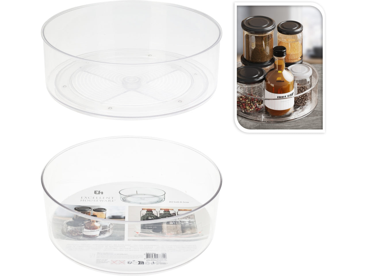 Organizer per frigo in pet 23x8cm