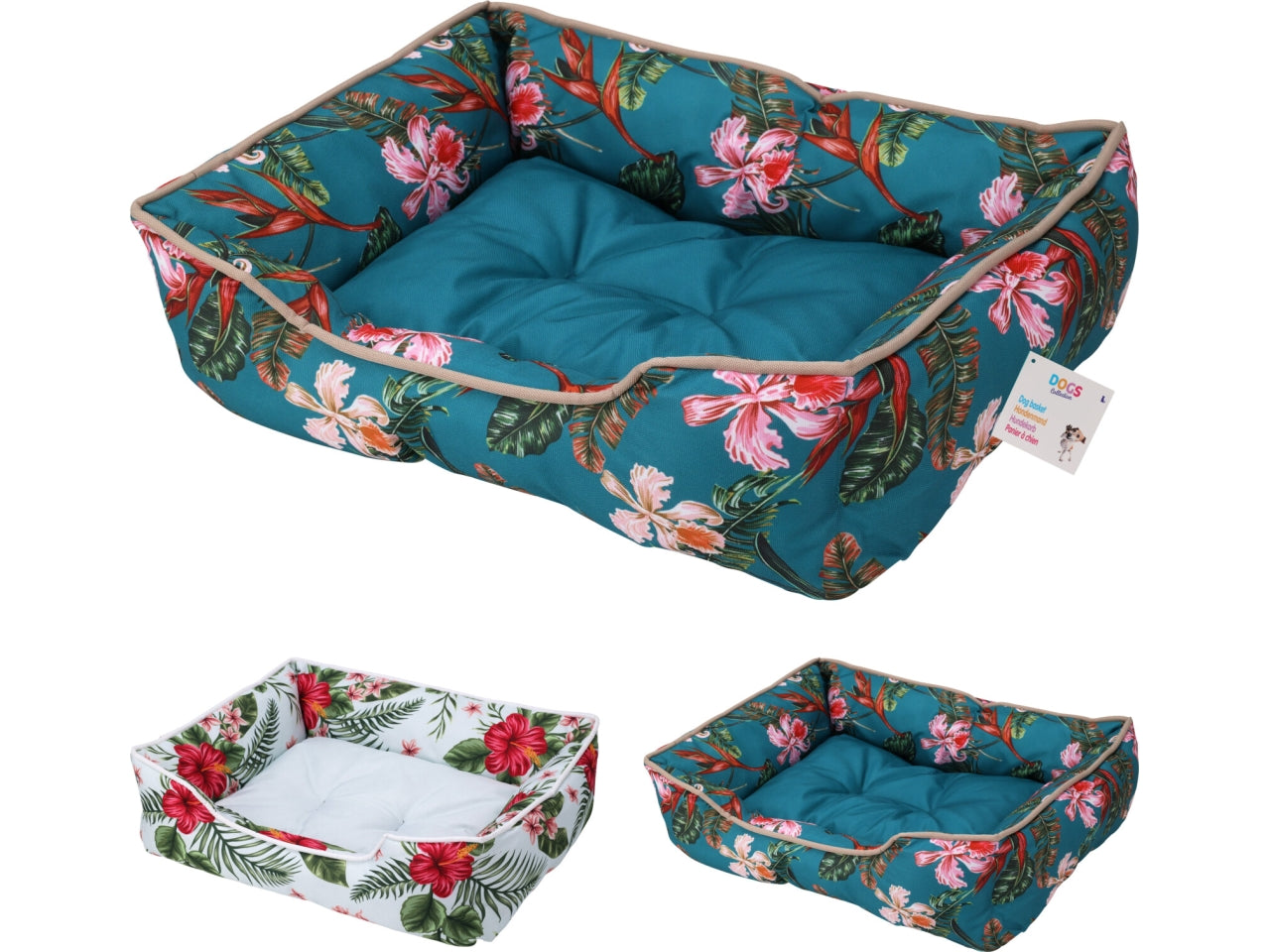 Cesta cani 50x40x15cm in colori assortiti