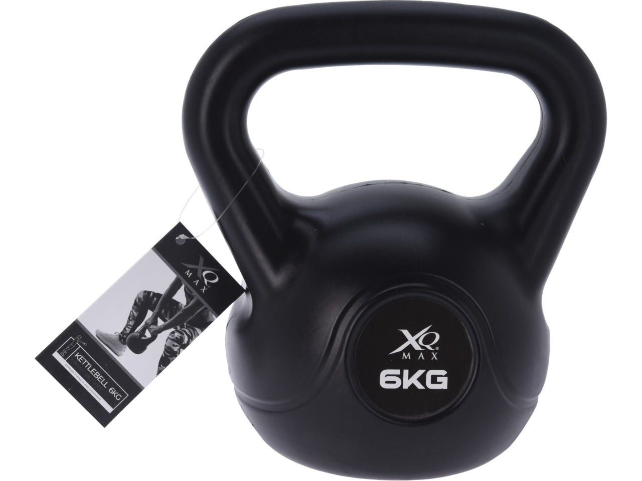 Attrezzo kettlebell cemento nero da 6kg