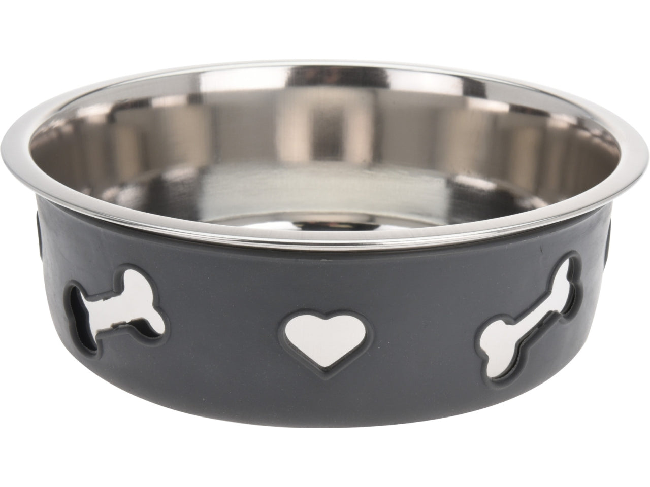 Ciotola per cani inox 21x7cm