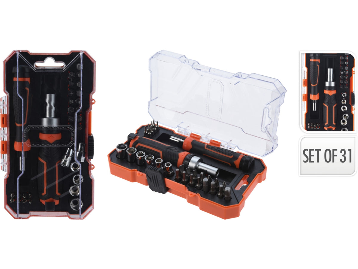 Kit 31 cacciavite cricchetto