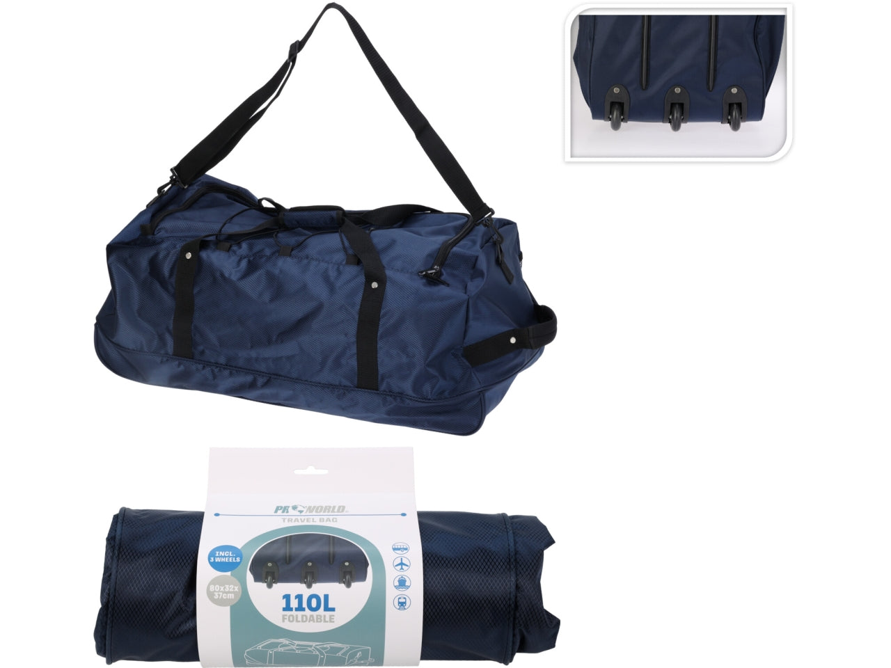 Borsa viaggio 110lt 80x38x37cm