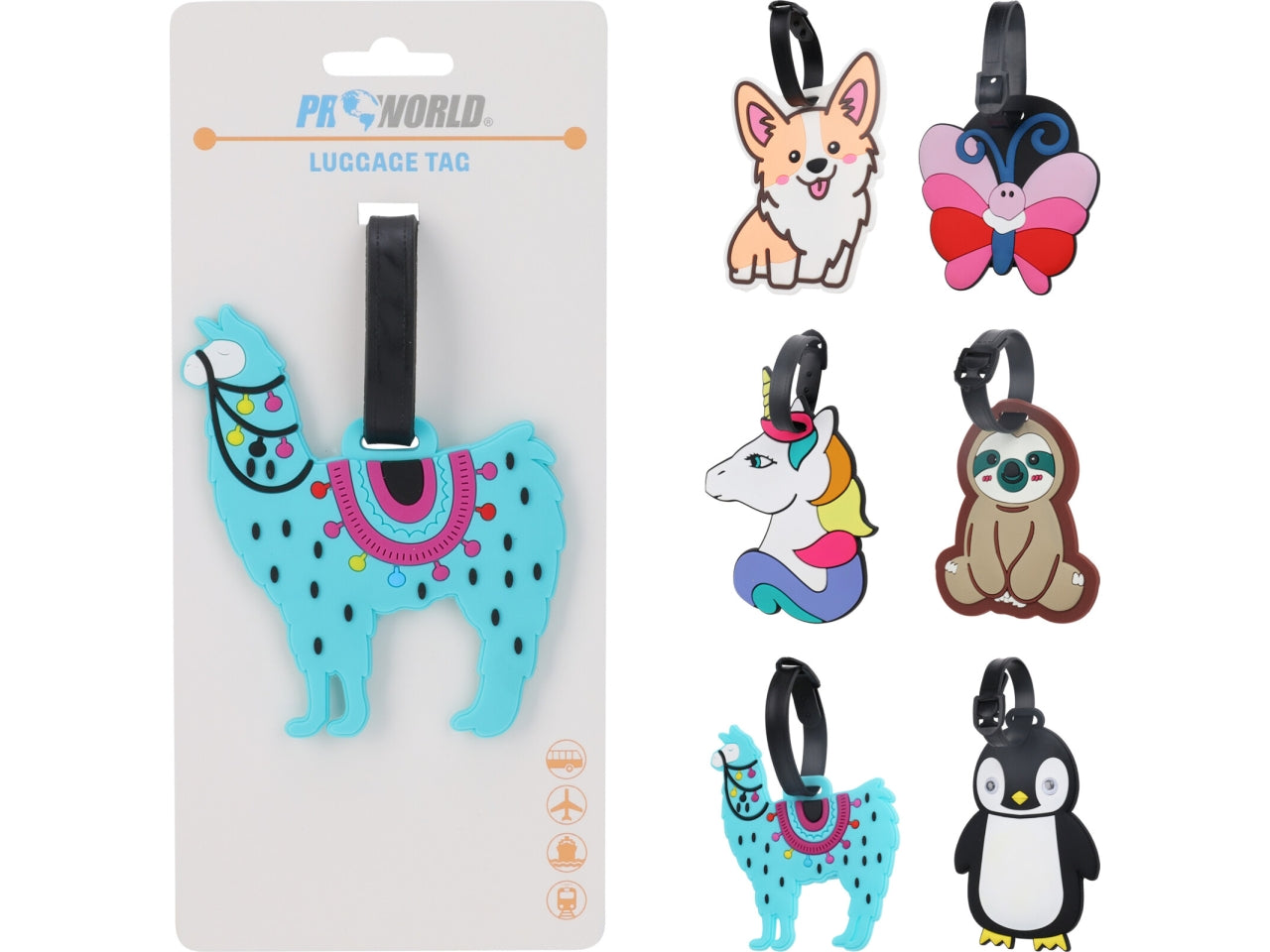 Etichetta bagaglio animali in 6 assortimenti