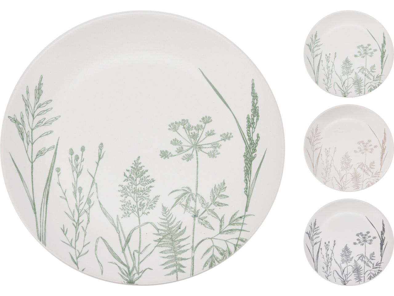 Piatto di ceramica 19cm con vari asosortimenti