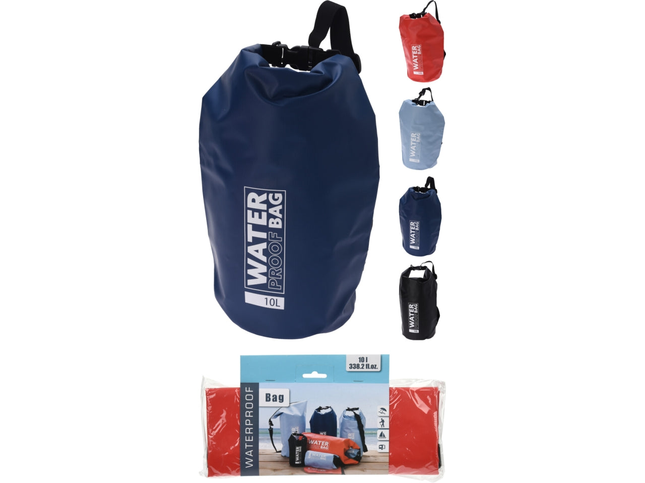 Borsa impermeabile 19x48cm in colori assortiti