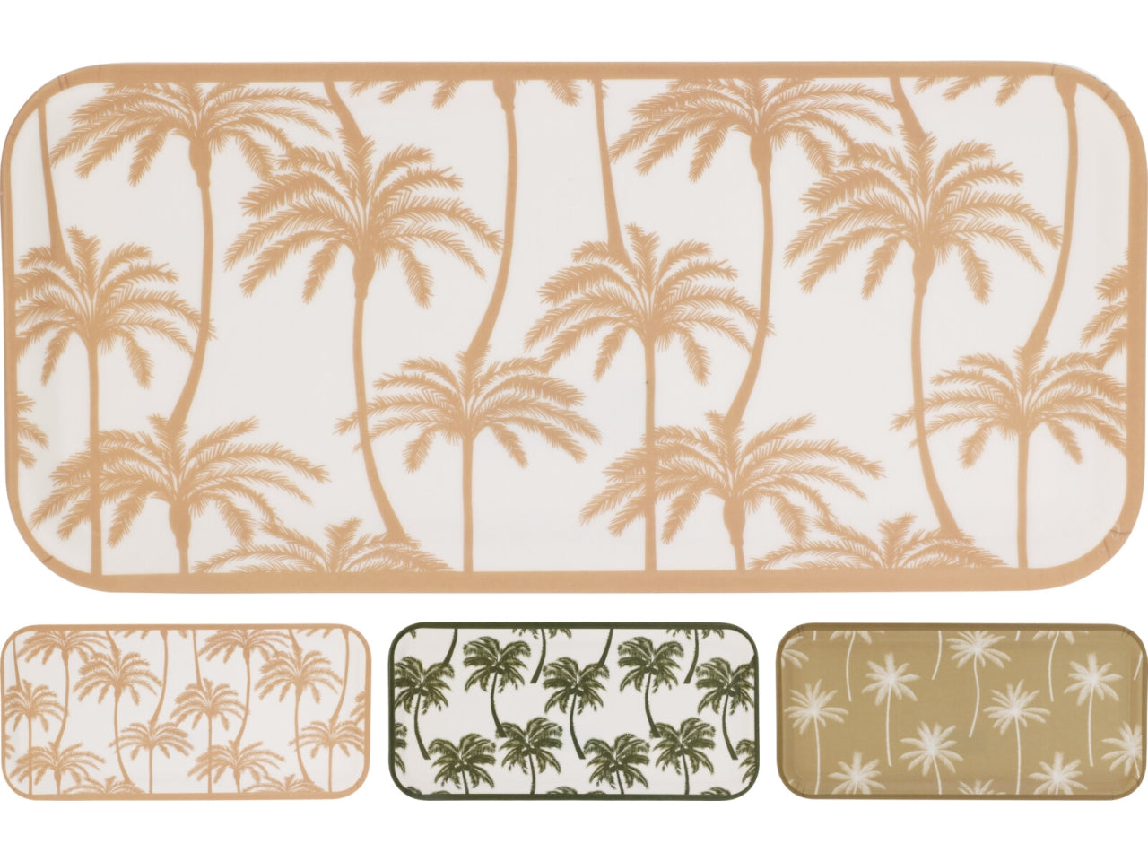 Vassoio in melamina 32x15cm - colori assortiti