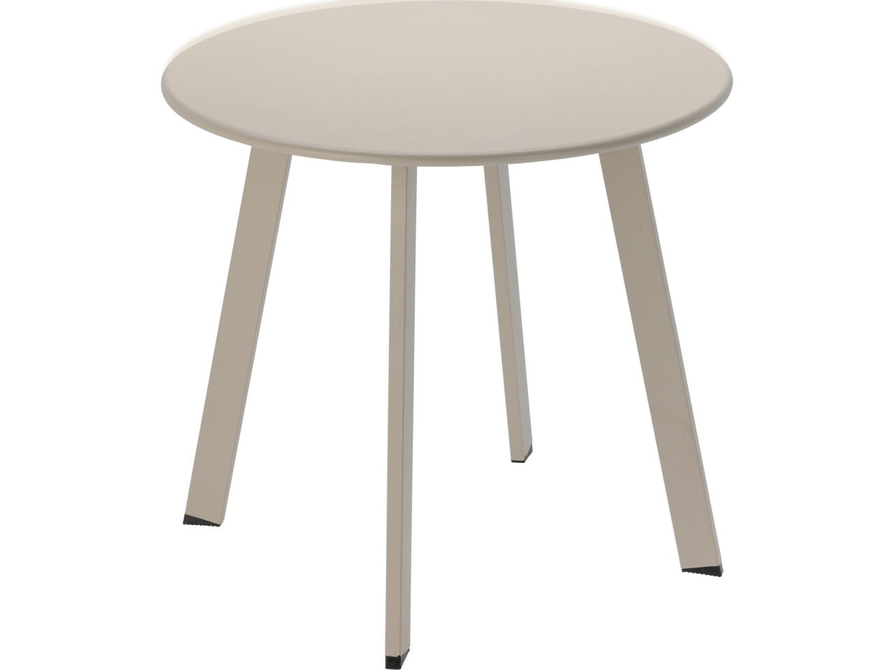 Tavolo in metallo 50x45cm di colore beige