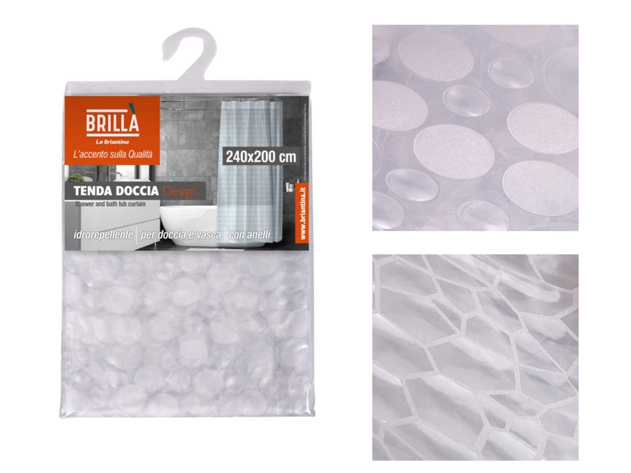 Tenda doccia design 240x200cm
