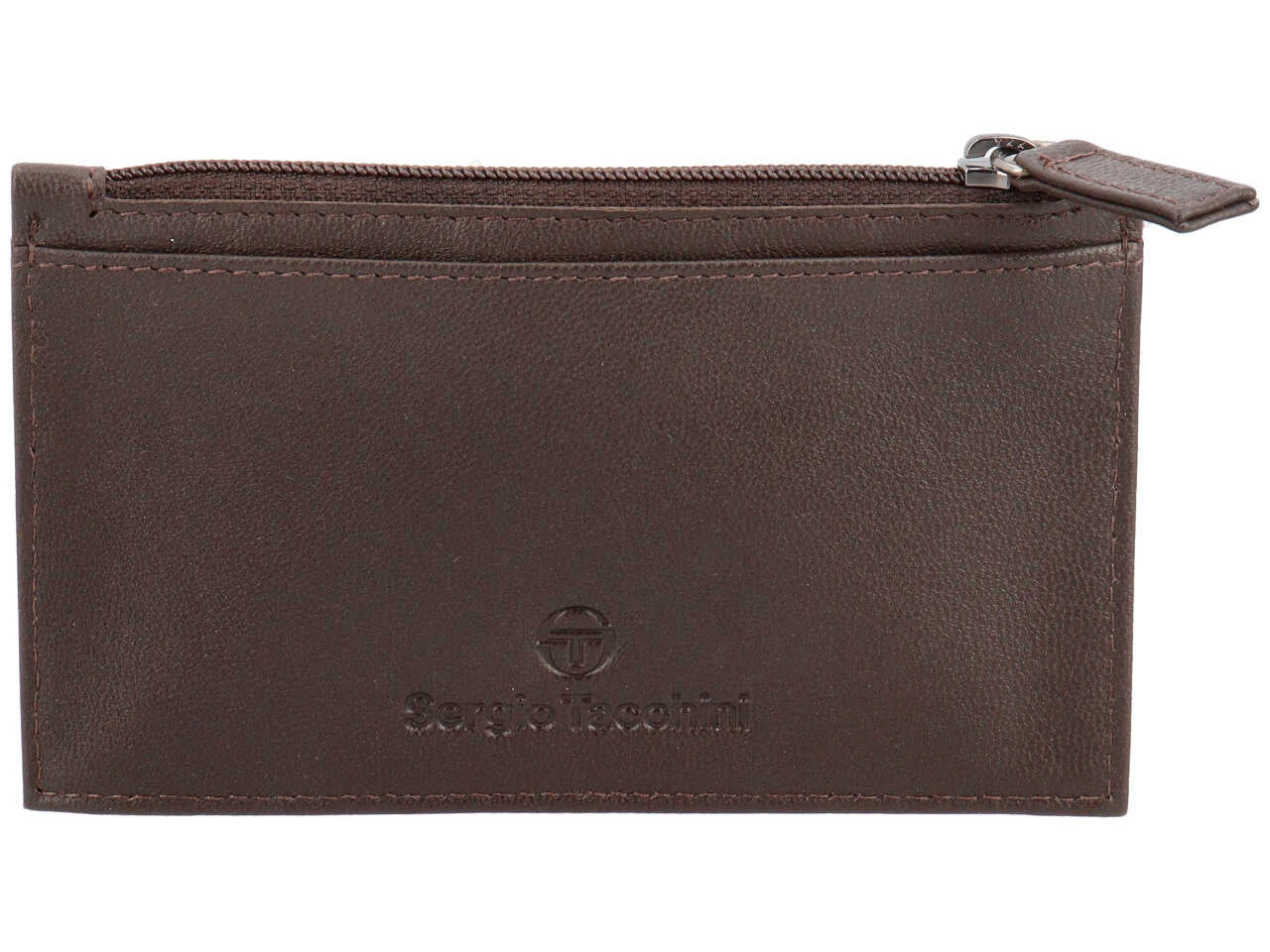 Portacarte da uomo in pelle testa di moro con inserto avio, 8x13 cm - Sergio Tacchini