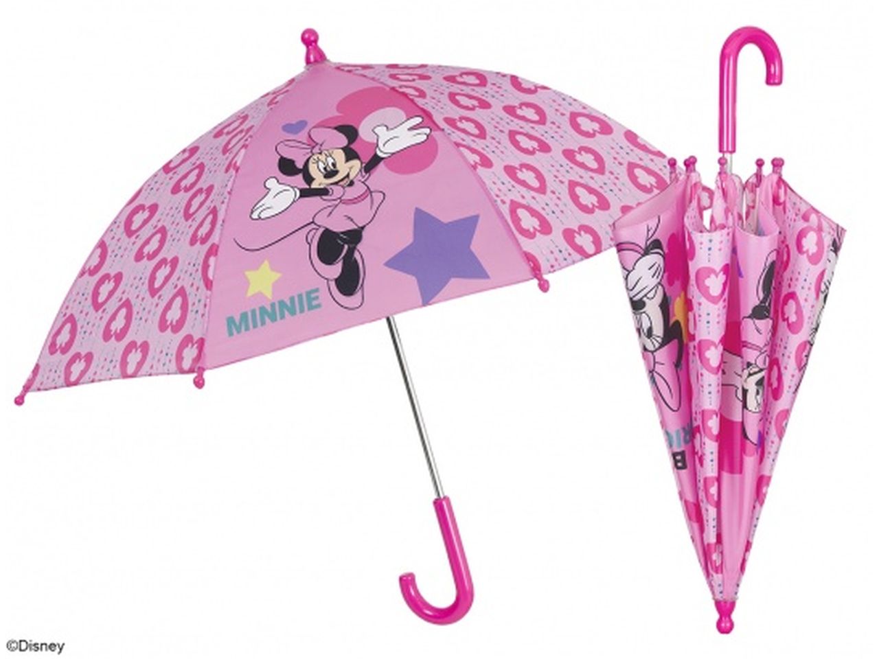 Ombrello con apertura manuale 38cm e apertura di sicurezza fantasia minnie