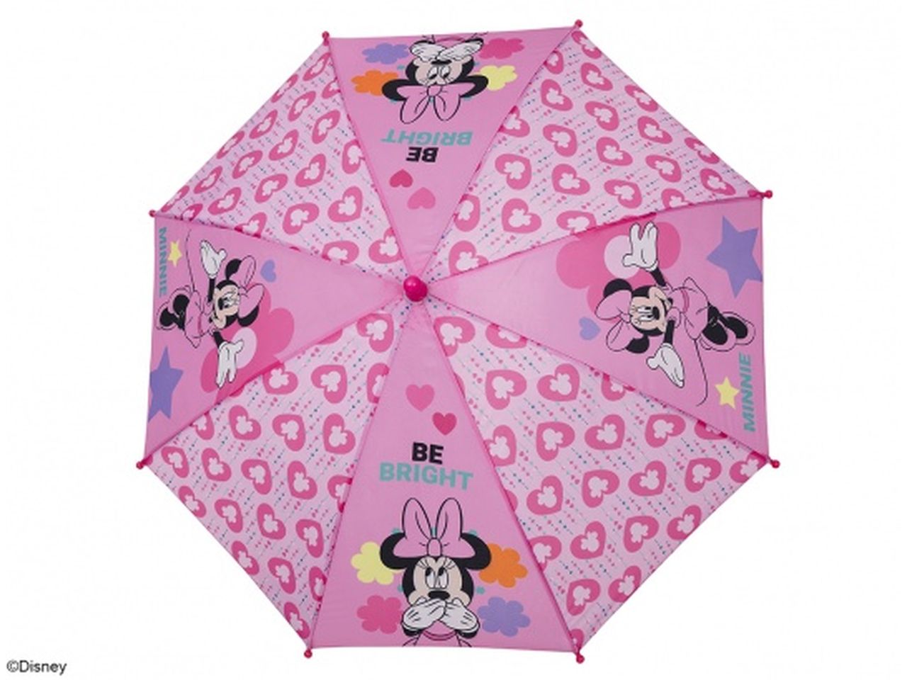 Ombrello con apertura manuale 38cm e apertura di sicurezza fantasia minnie