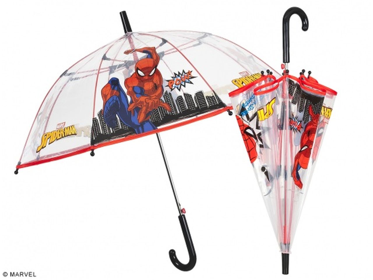 Ombrello con apertura automatica 45cm e cupola poe fantasia spiderman
