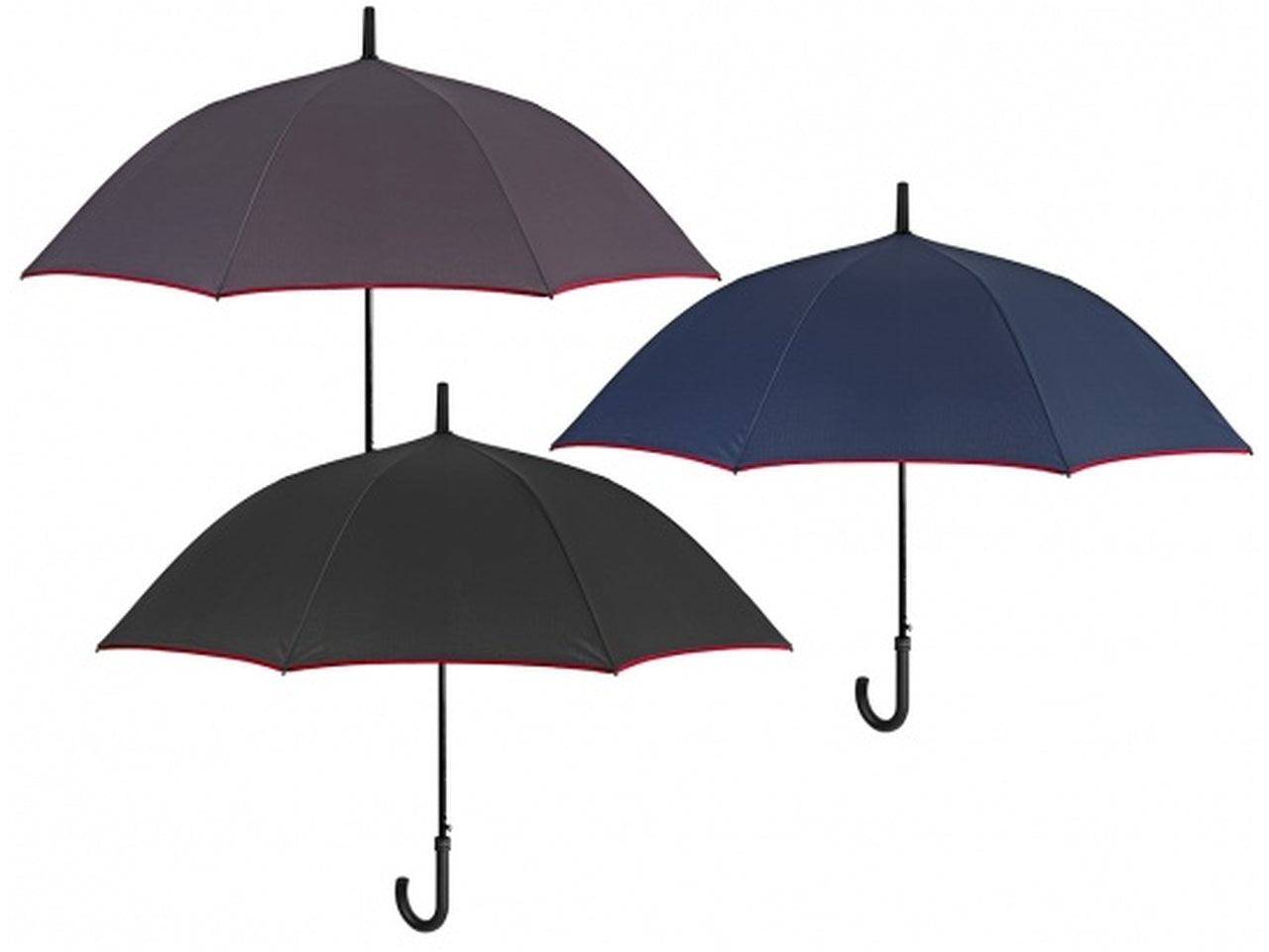 Ombrello da uomo con apertura automatica in 3 colori assortiti - Perletti
