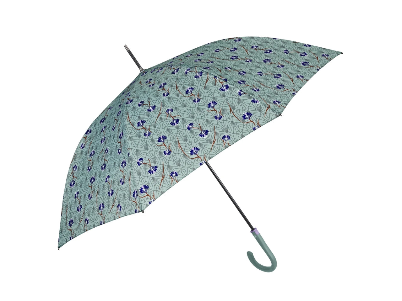 Ombrello XL da donna con apertura automatica floreale in 3 colori assortiti - Perletti
