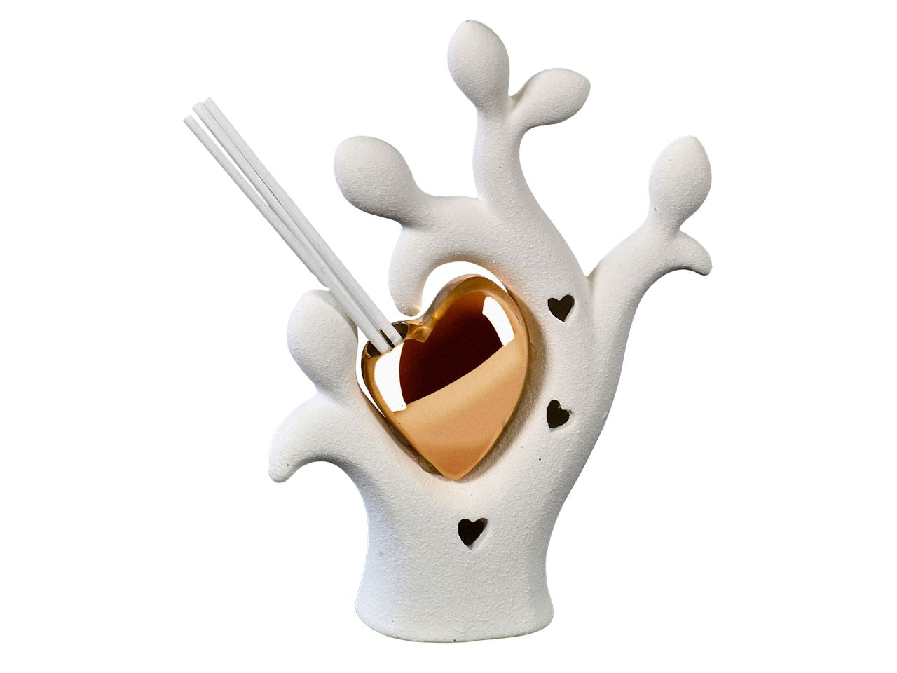 Profumatore albero con cuore a led 13x5x17cm con gift box