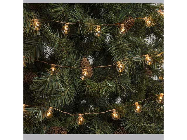 Catena luci 80sfere bianco caldo 80 microled 48447 $