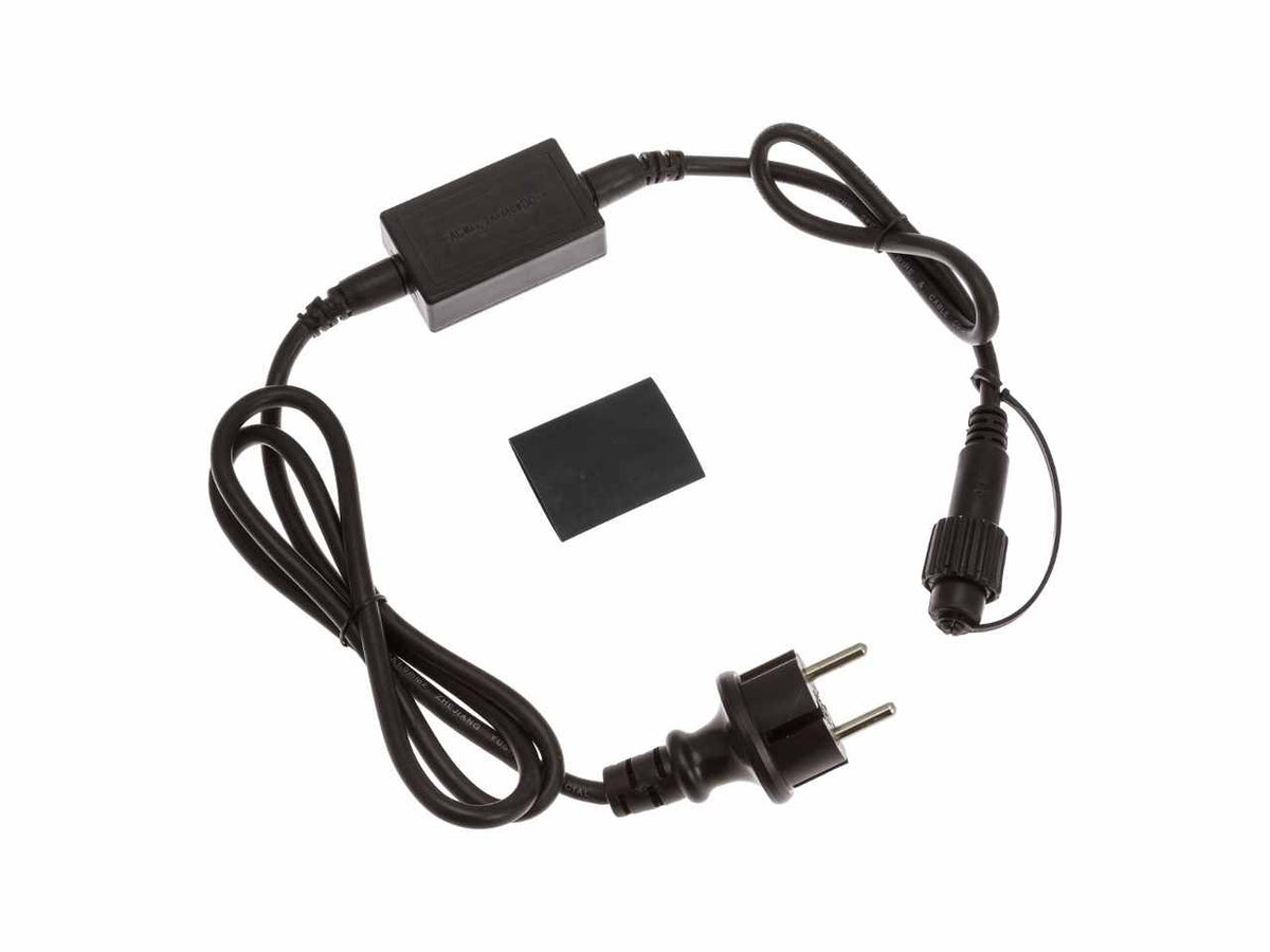 Cavo alimentazione schuko m-ledxlf n 230v ac-dc 2a accessorio led pml 2pins esterno ip67 cavo nero 1,5m