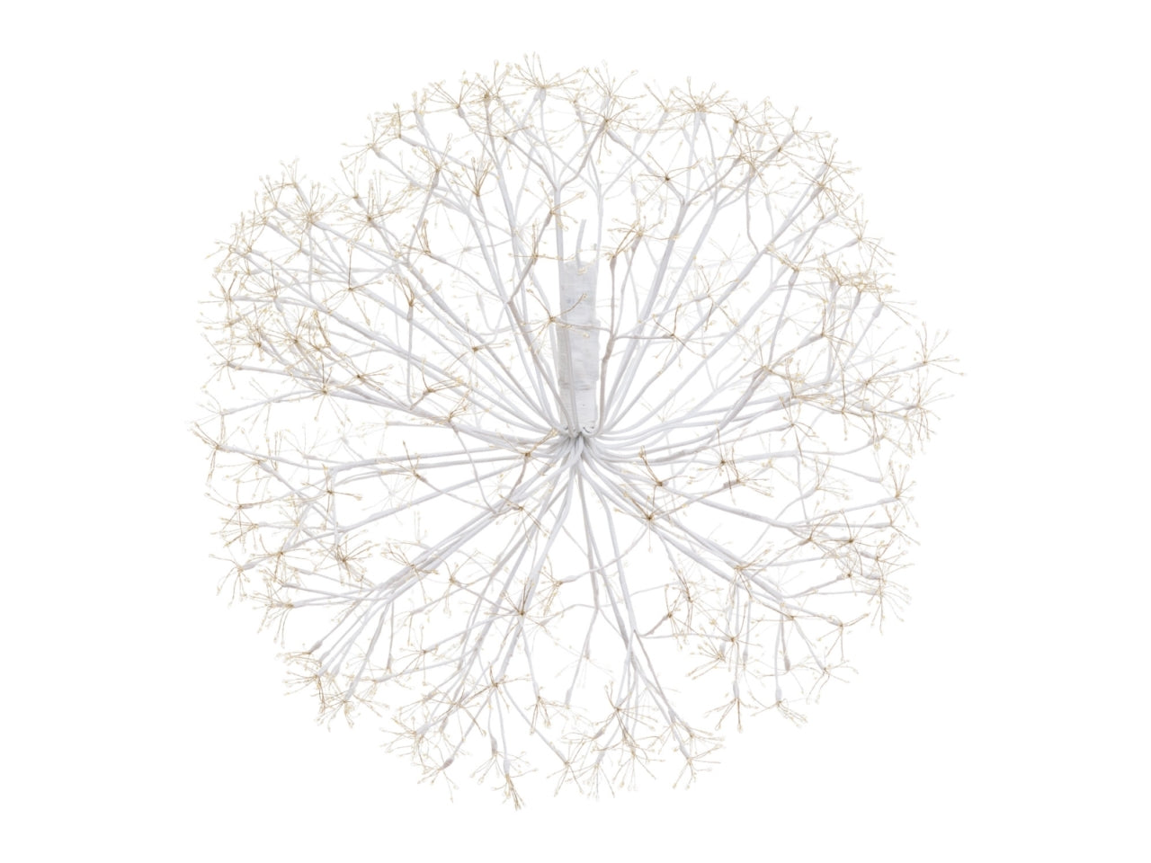 Sfera ricco bianco d.80cm 2500 microled bianco caldo d.1,5mm cavo metal flashled diamond trasformatore uso esterno/interno