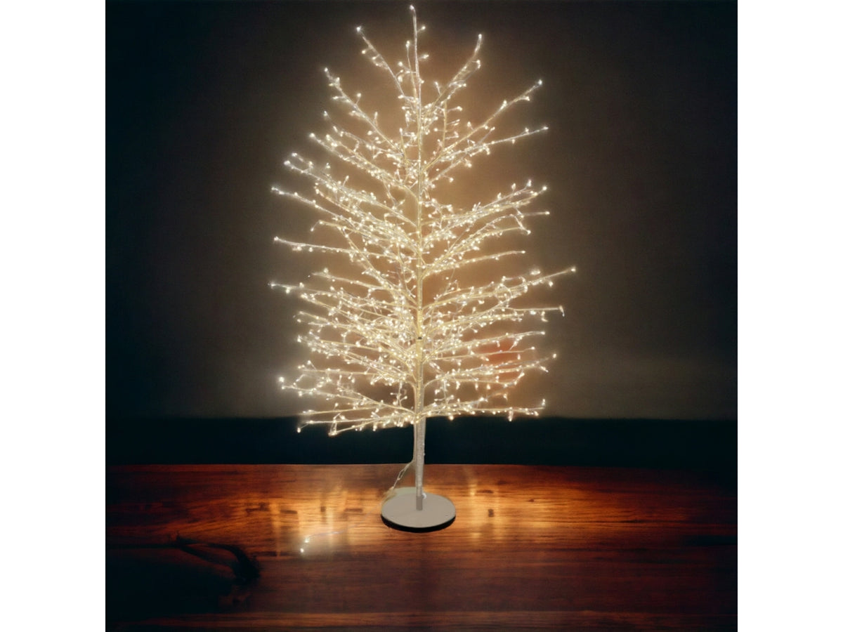 Albero tiglio 170cm ramo champagne diametro 105cm con 784microled bianco caldo e giochi di luce automatico flashled diamond per uso interno/esterno IP44