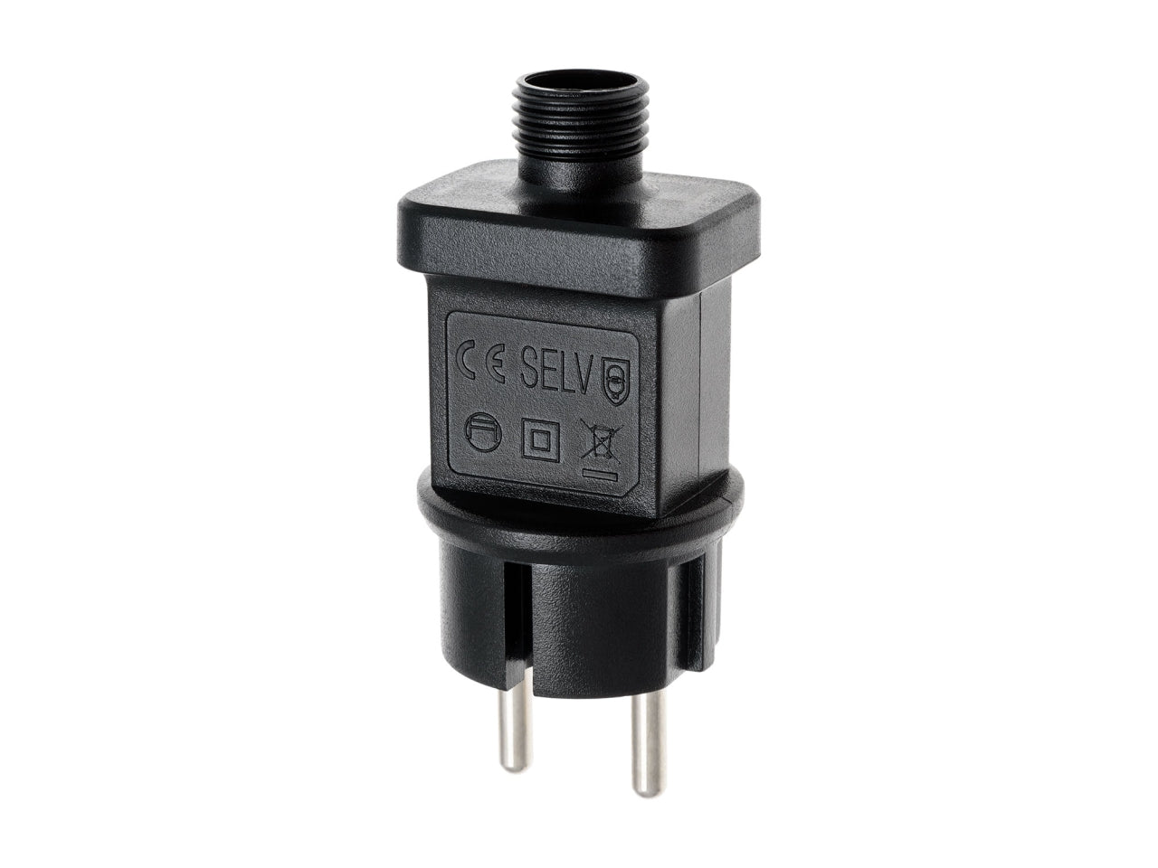 Ricambio trasformatore opzionale con spina europea ip44 (cee7/4), uscita 4,5v dc max 12w modello: 4,5v