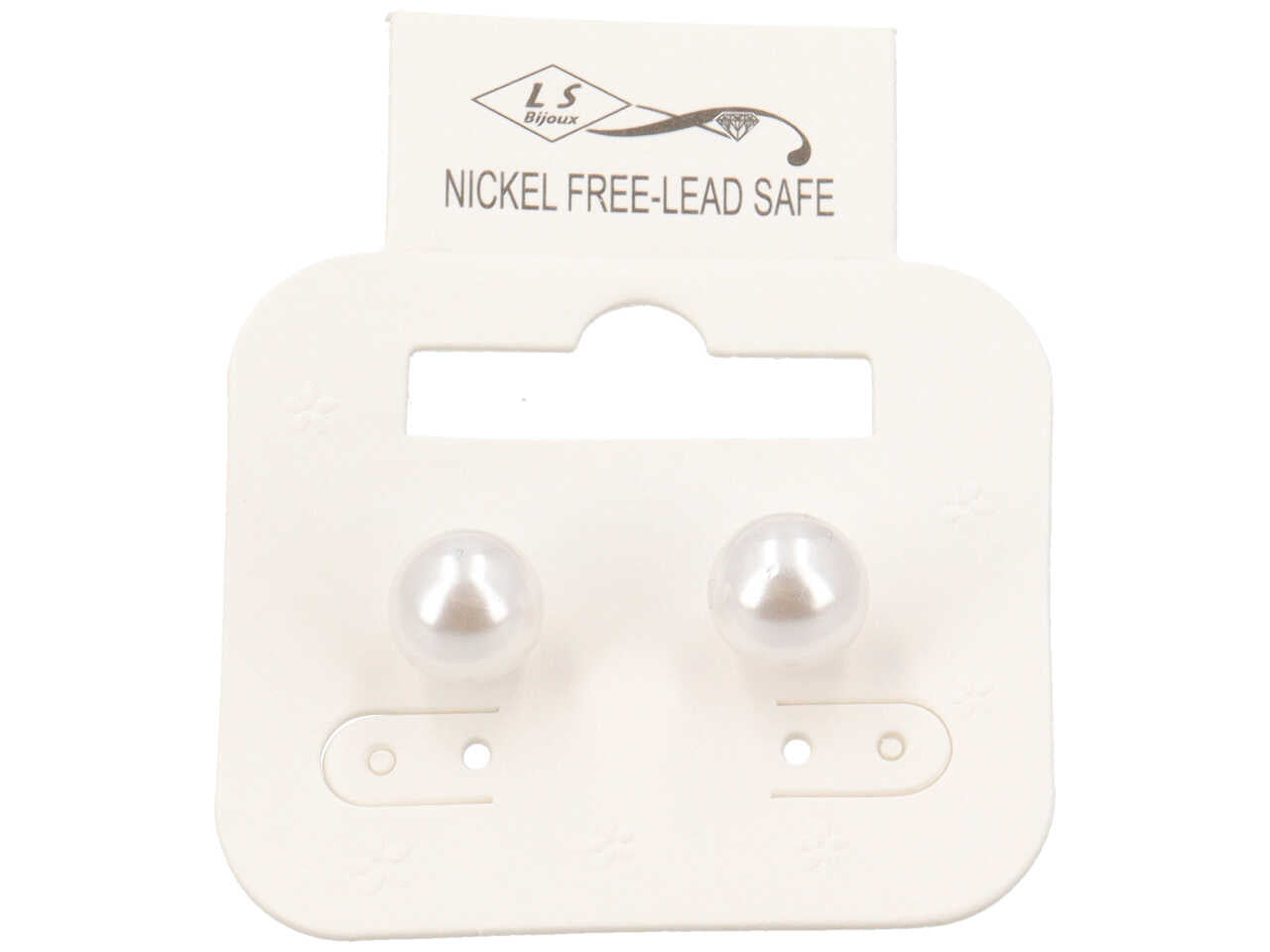 Orecchini perno perla 10mm bianco o 30210-100