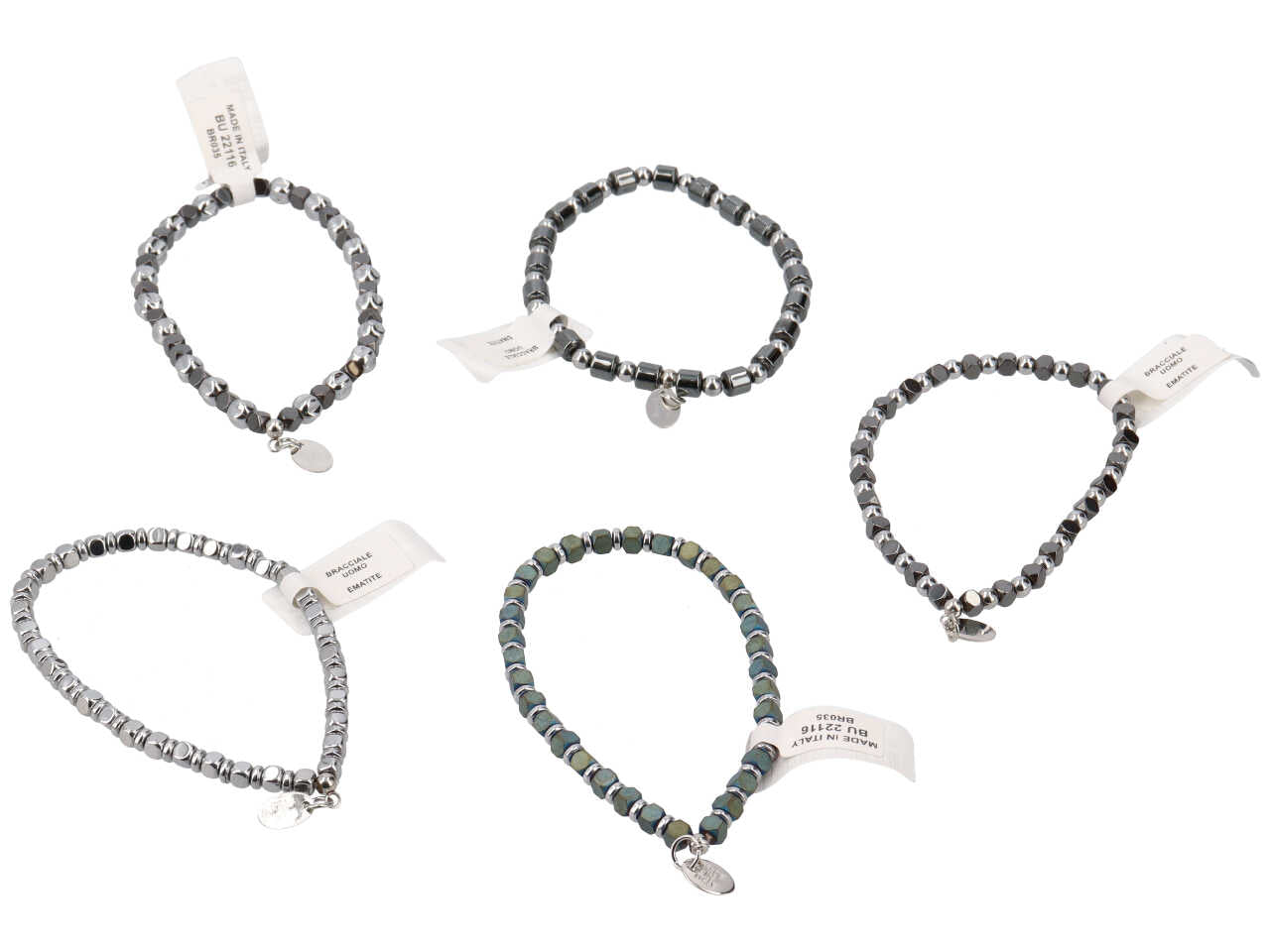 Bracciale uomo ematite