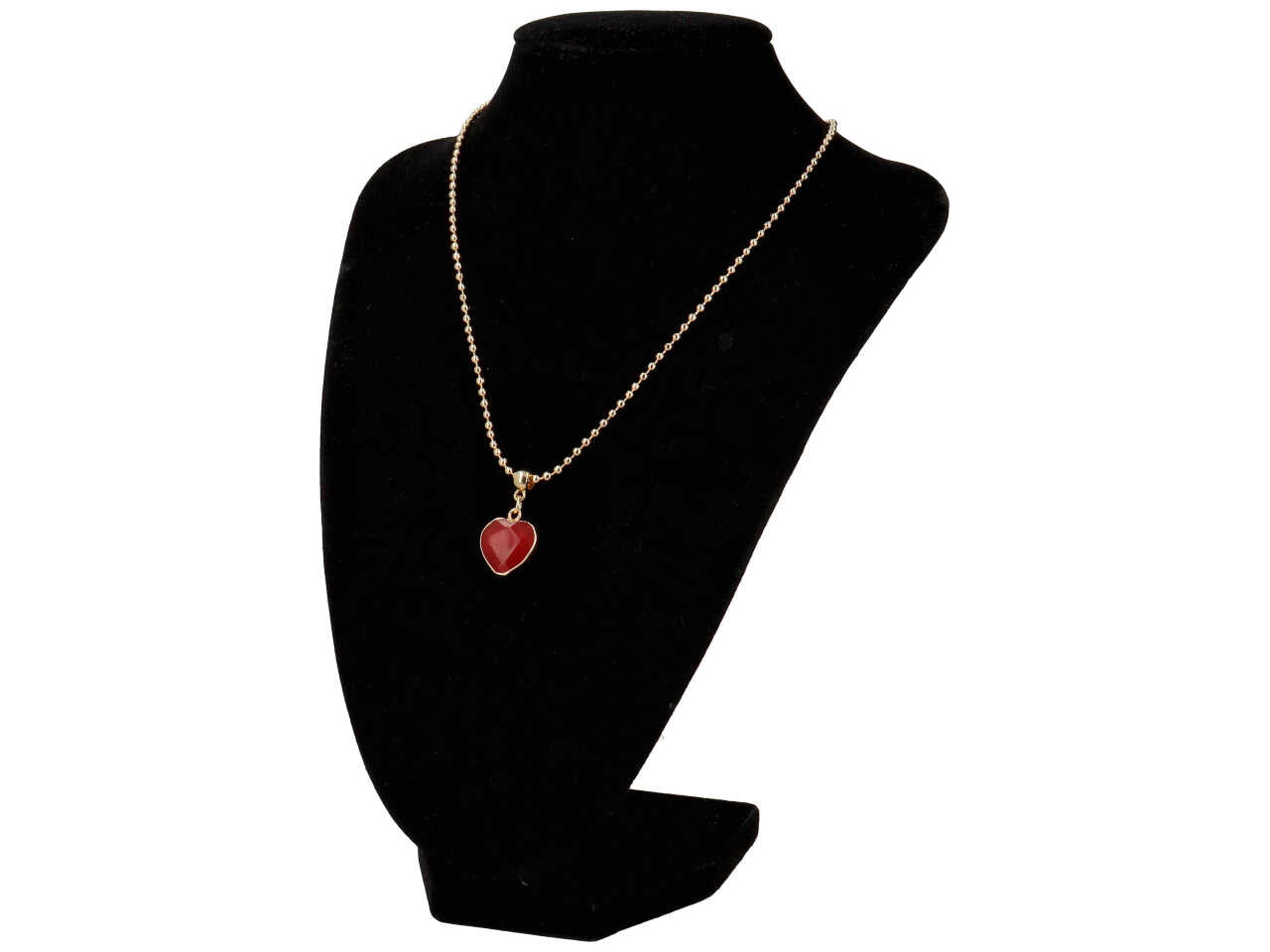Collana in metallo piu' acciaio piu' pietra