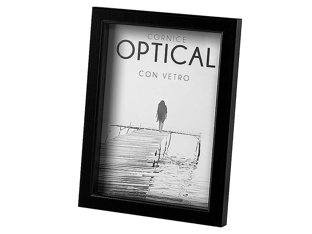 Cornice optical 70x100cm nero crilex