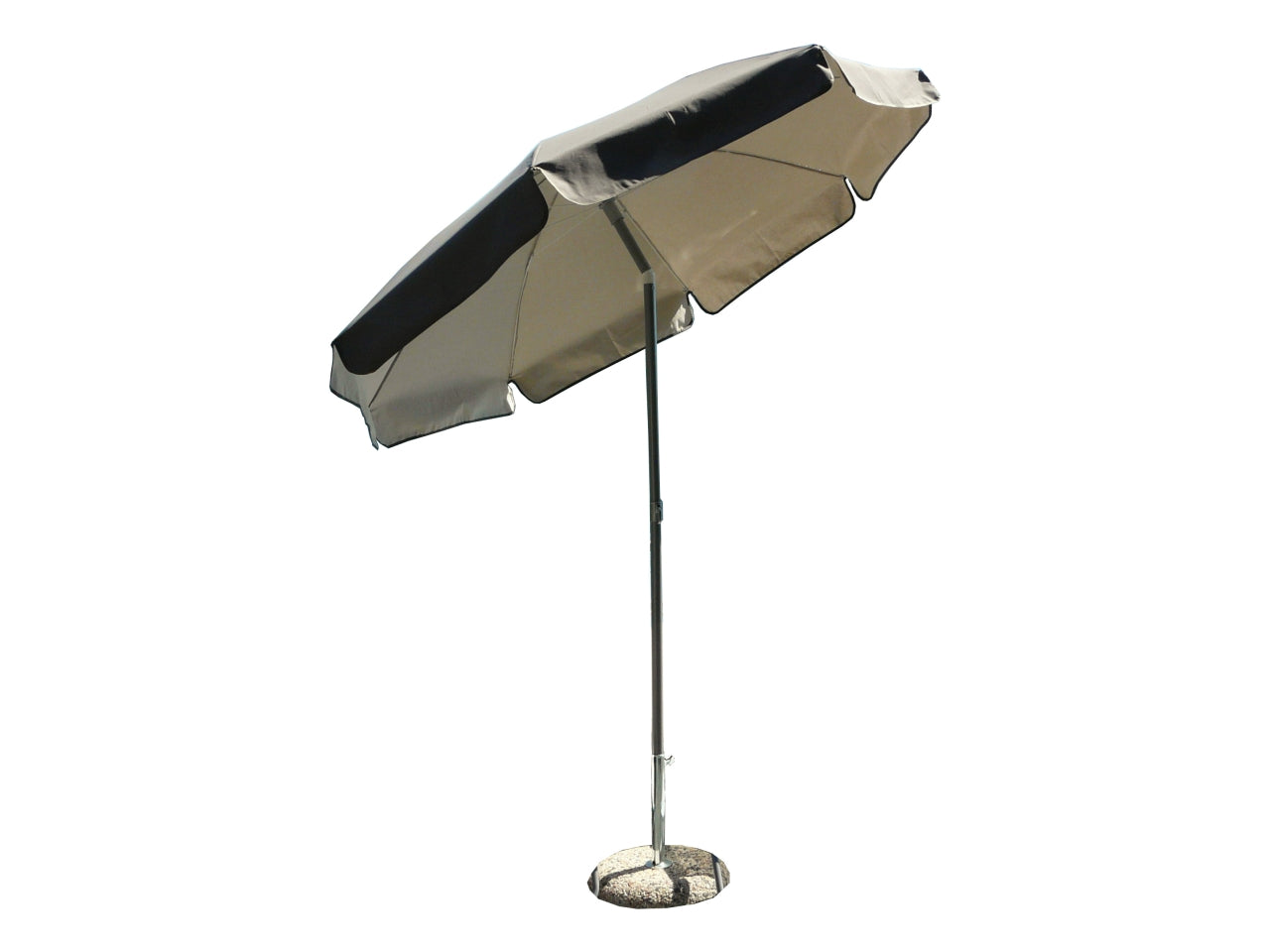Ombrellone da spiaggia Venezia taupe ecru 100/8/33cm
