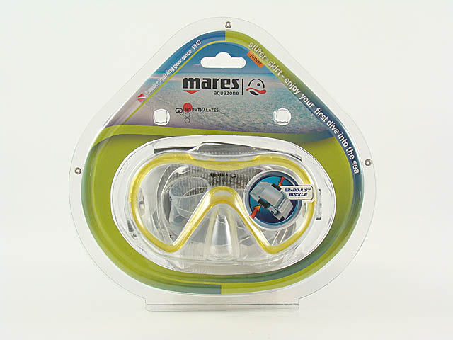Maschera da snorkeling Seahorse per ragazzo dai 8-14 anni giallo