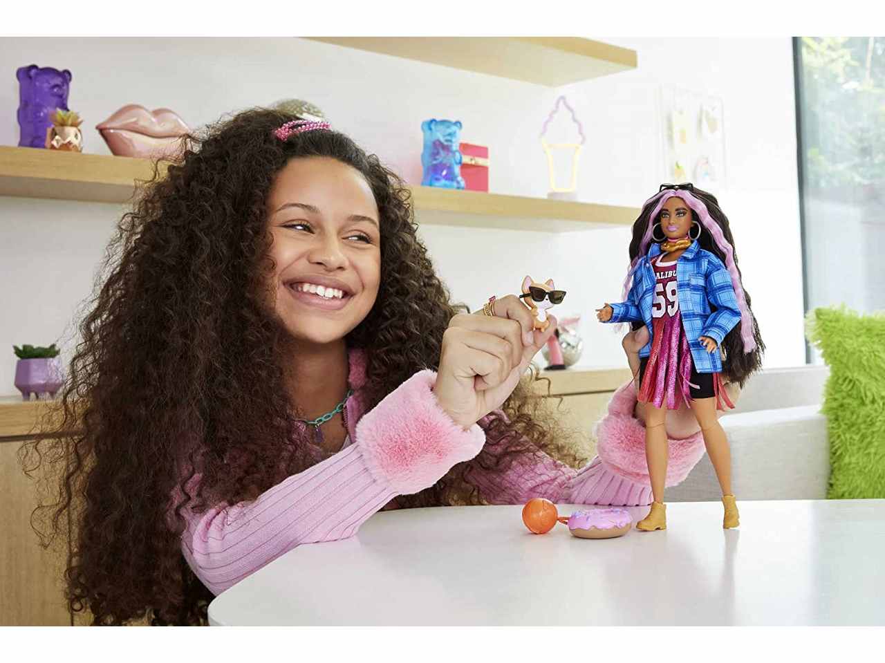 Barbie extra giacca blu gyj78 Â§ 5 $