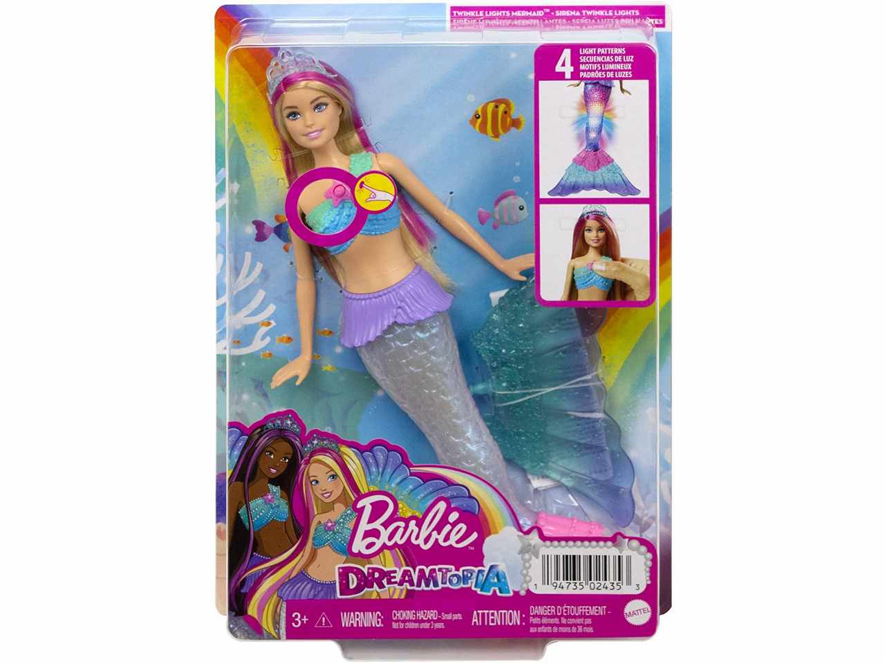 Barbie sirena scintillante hdj36-0 $
