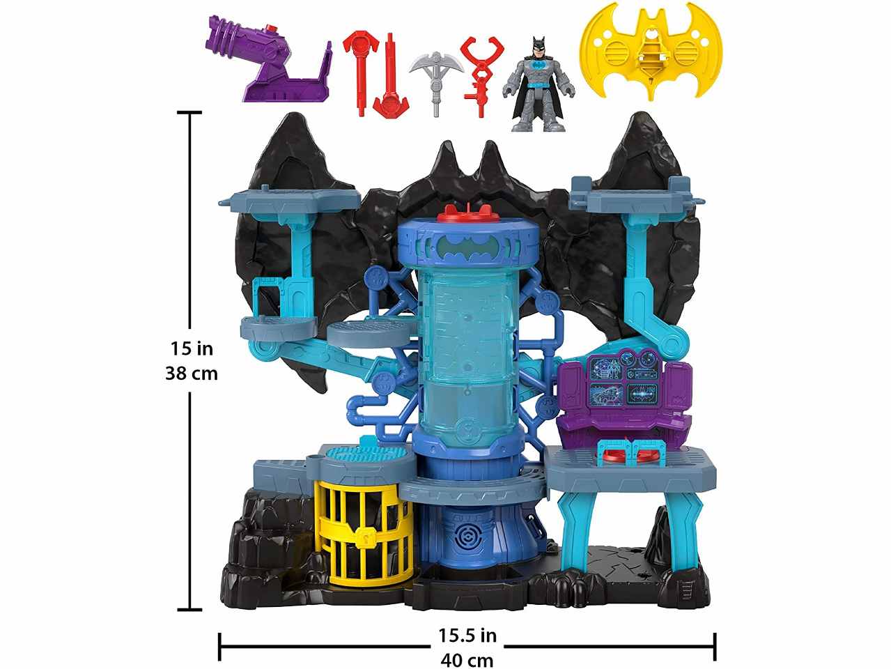Imaginext  dcsf batcaverna bat tech  gy