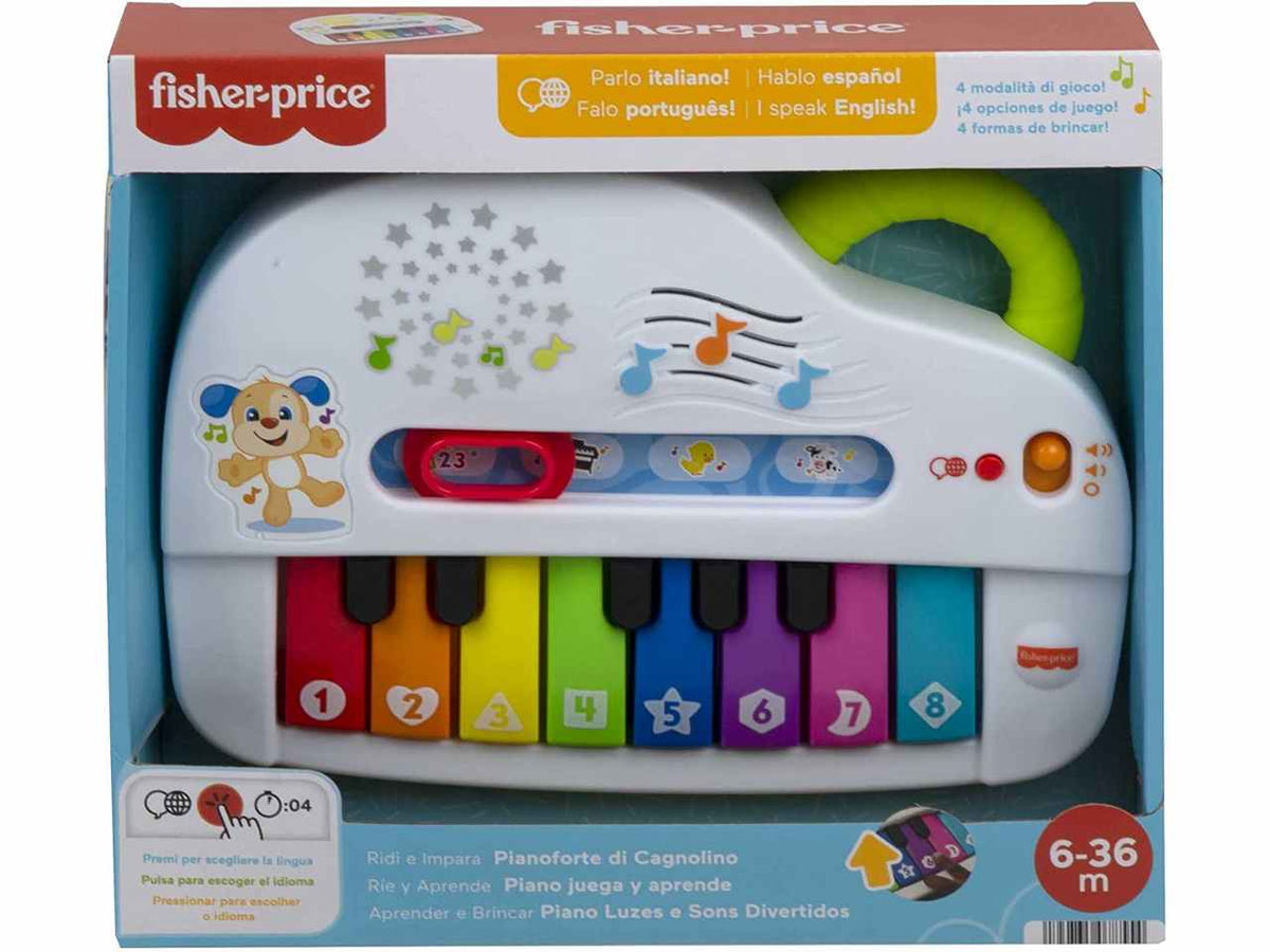 Fisher Price pianoforte di cagnolino multilingua