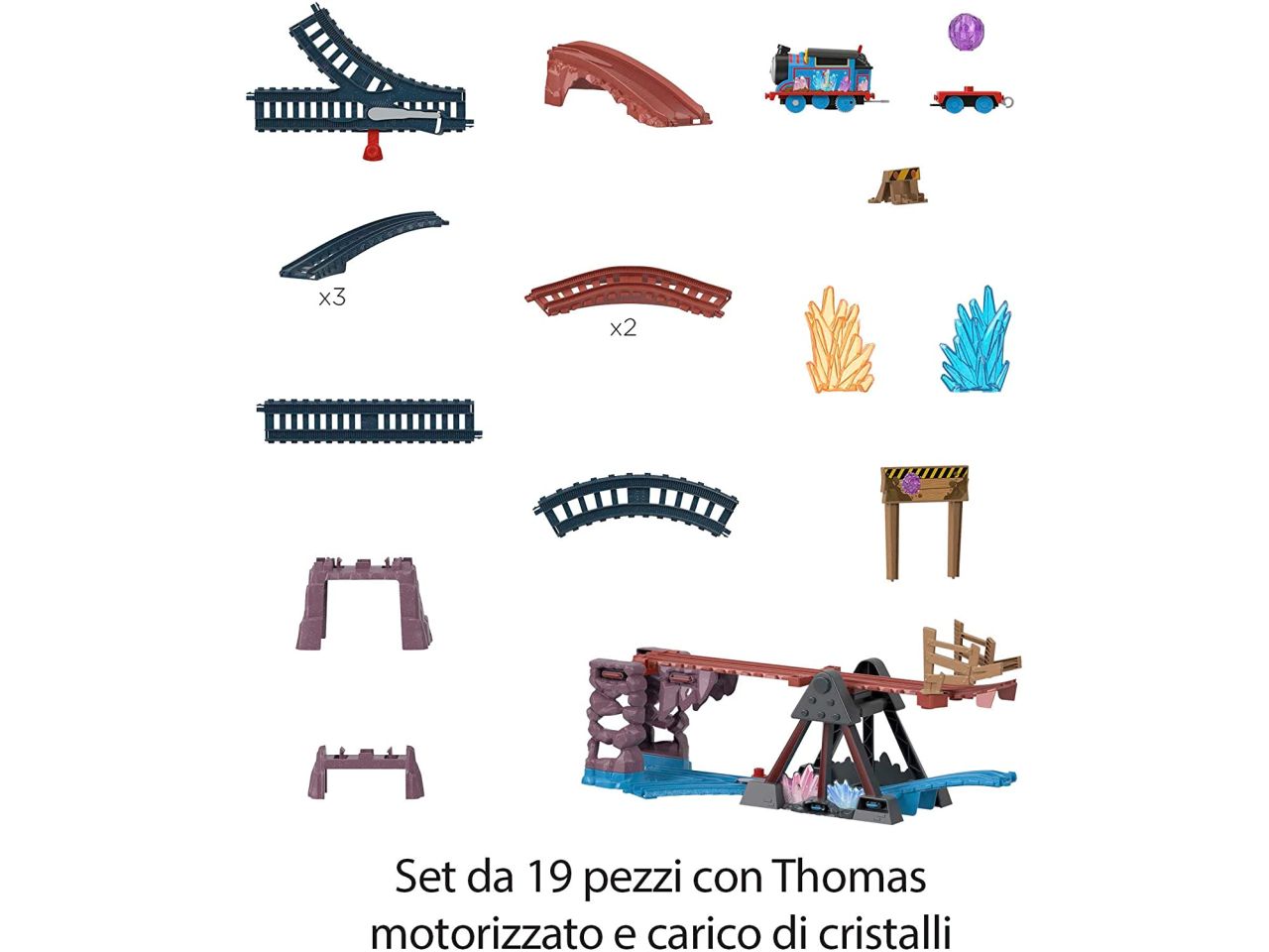 Thomasfriends set avventure grotte di cristallo